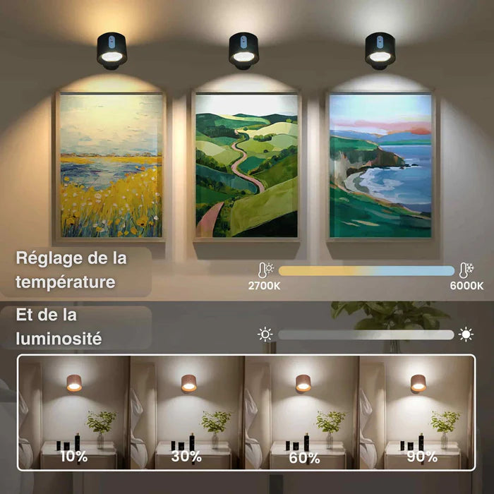 Applique murale à double tête LED