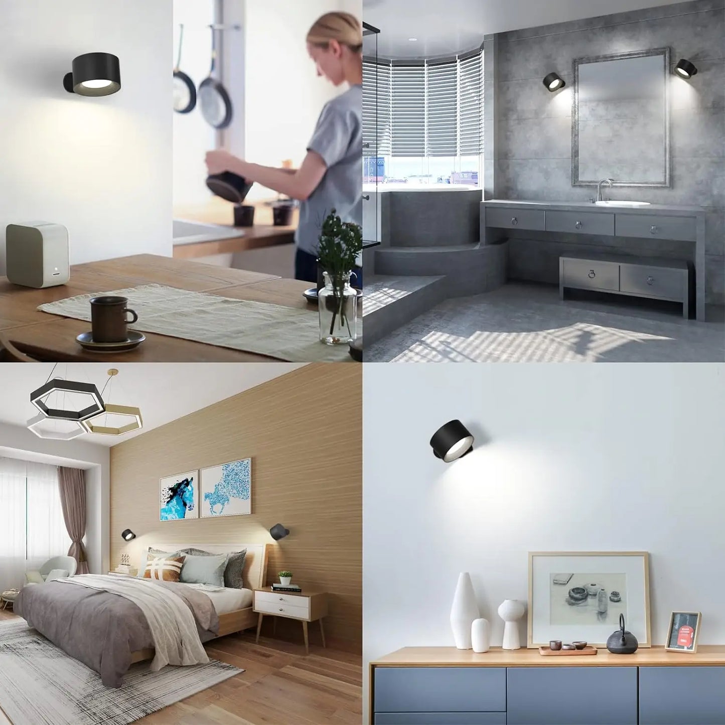 Applique murale à double tête LED
