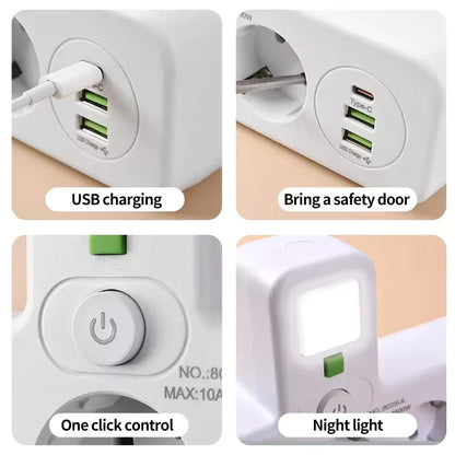 Multiprise intelligente avec ports USB