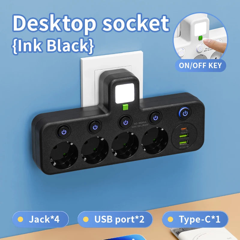 Multiprise intelligente avec ports USB