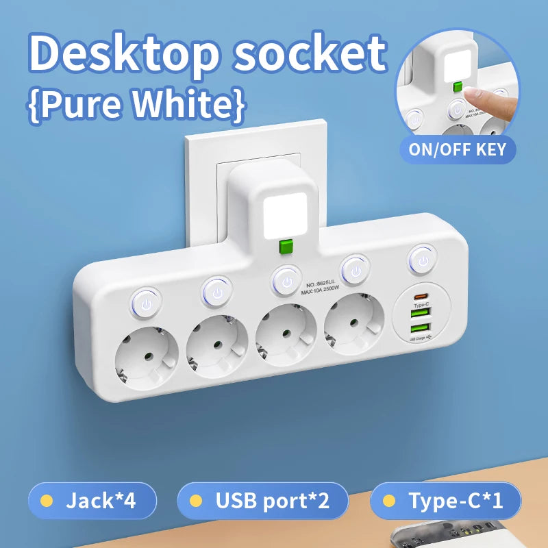 Multiprise intelligente avec ports USB