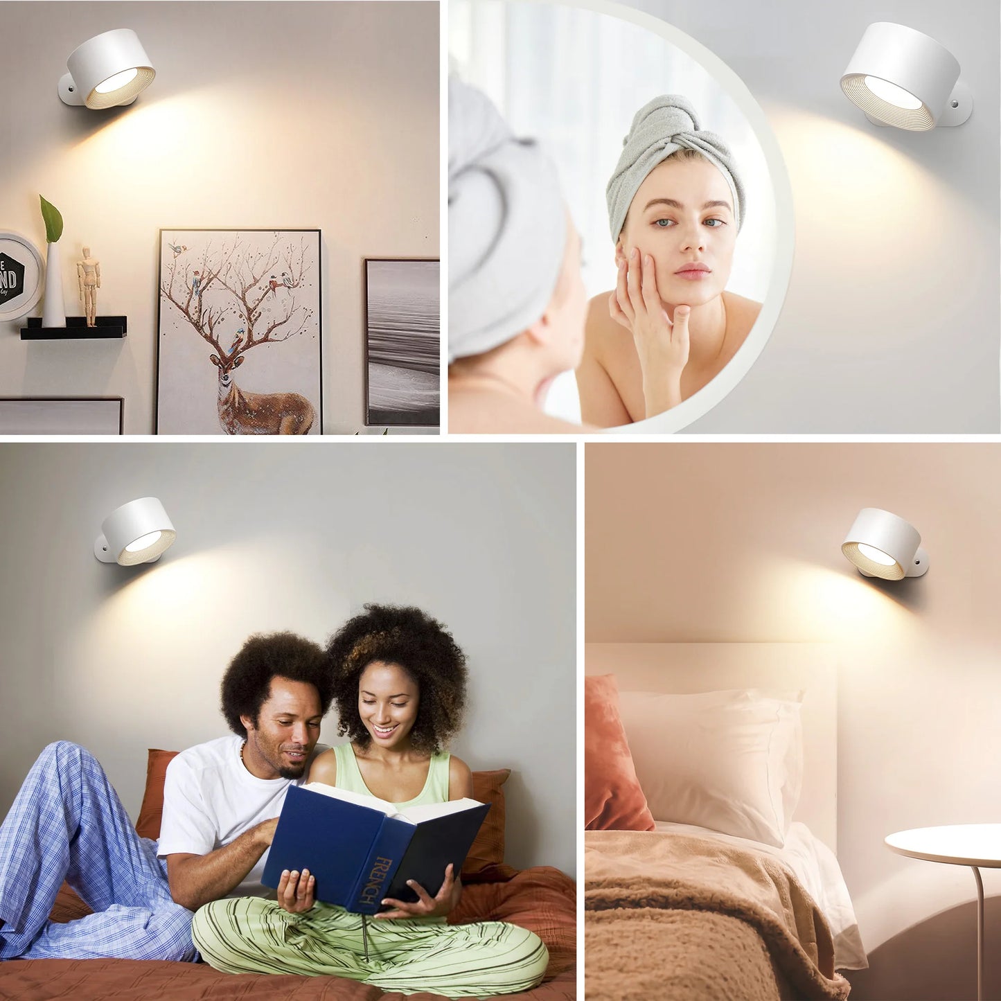 Applique murale à double tête LED