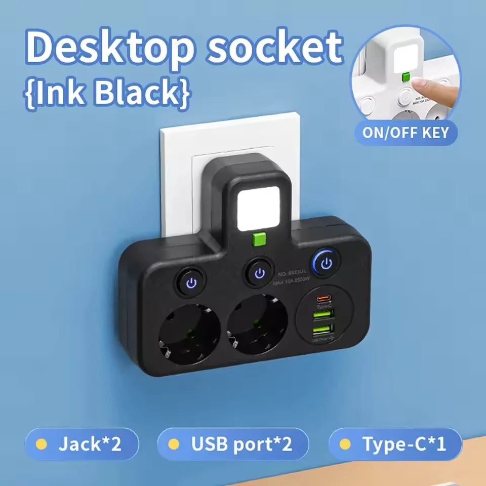 Multiprise intelligente avec ports USB